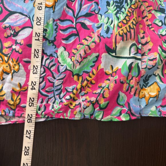 J McLaughlin Skirt Womens size 2 Floral Twist Knot Front Blakely Rose Freshfield - Picture 9 of 9